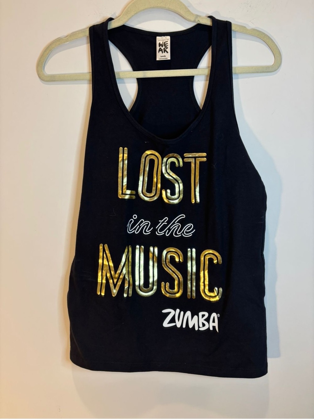 Zumba Wear Lost In The Music Racerback Tank Top - Size L - Women’s